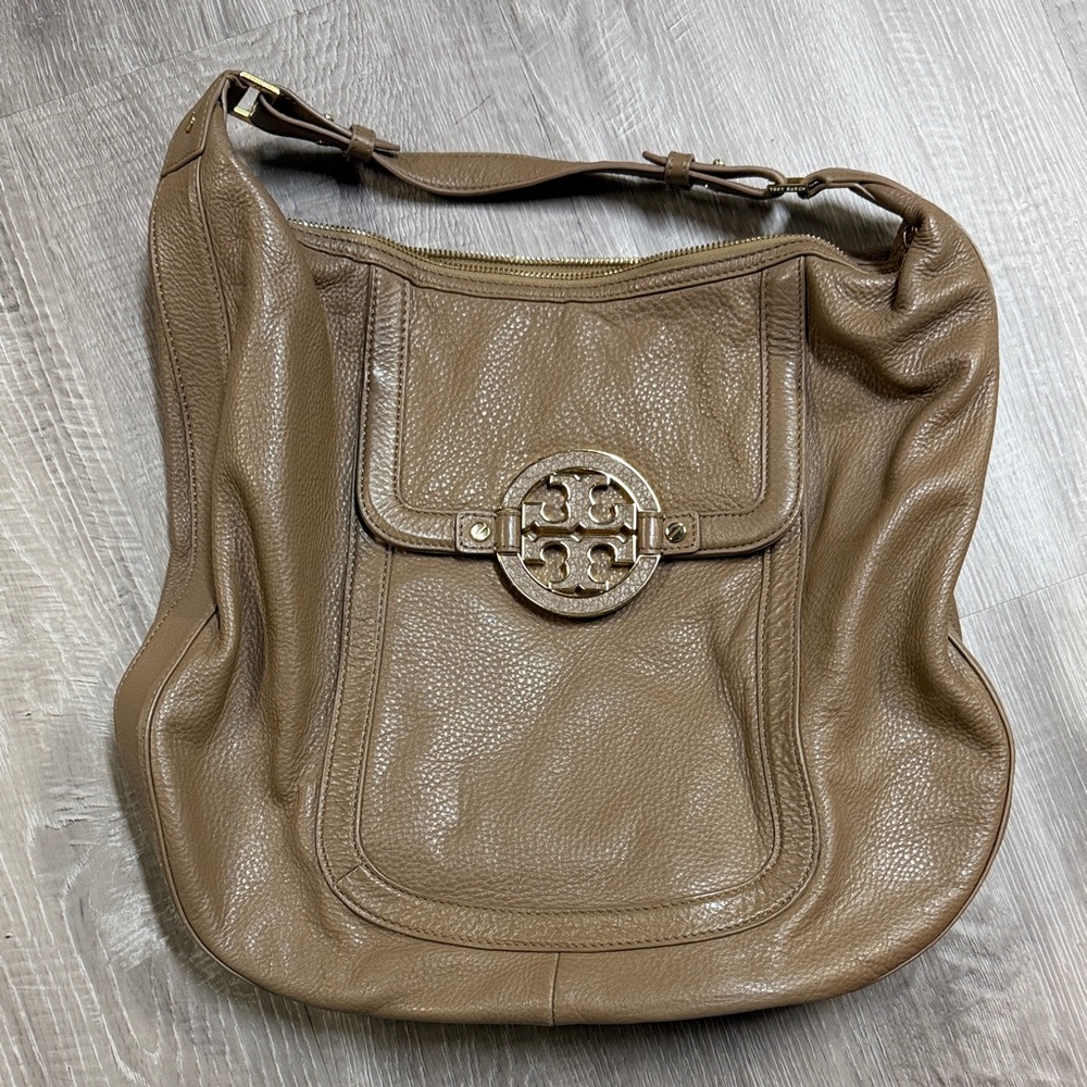 Tory Burch Tan Leather Hobo Bag
